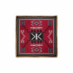Wyoming Traders Aztec Maroon-Black Wild Rag Scarf, AMB