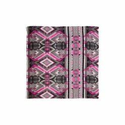 Wyoming Traders Aztec 2 Silver Pink Wild Rag Scarf, A2