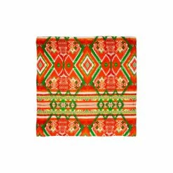 Wyoming Traders Aztec 5 Orange Green Wild Rag Scarf, A5