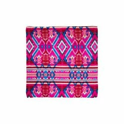 Wyoming Traders Aztec 6 Pink Blue Wild Rag Scarf, A6