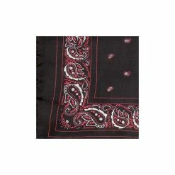 Wyoming Traders Bandana Black Wild Rag Scarf, Extra Large, XBB