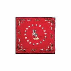 Wyoming Traders Limited Edition Mustang Red Scarf, LMR