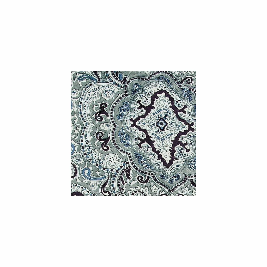 Wyoming Traders Paisley Silver/ Black Scarf, PSB 2 Wyoming Traders Paisley Silver/ Black Scarf, PSB - Image 2