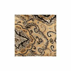 Wyoming Traders Paisley Tan/Black Scarf, Extra Large, XPTB