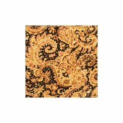 Wyoming Traders Paisley Gold/Black Scarf, Extra Large, XPGB