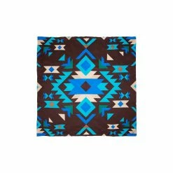 Wyoming Traders Southwest #9 Brown Blue Scarf, SWBB
