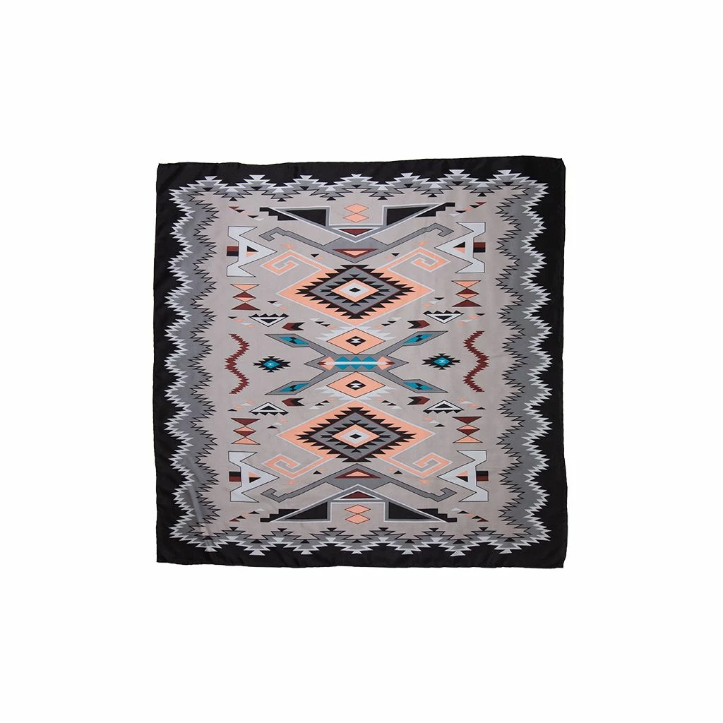 Wyoming Traders Southwest #12 Silver/Peach Scarf, SWSP 1 Wyoming Traders Southwest #12 Silver/Peach Scarf, SWSP