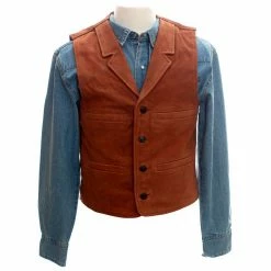 Wyoming Traders Men's Buffalo Leather Vest -Hot Sale Wyoming Traders Shop 1463423
