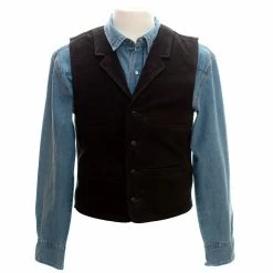 Wyoming Traders Men's Buffalo Leather Vest -Hot Sale Wyoming Traders Shop 1463429